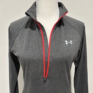Gray Under Armour Heat Gear Top - Medium